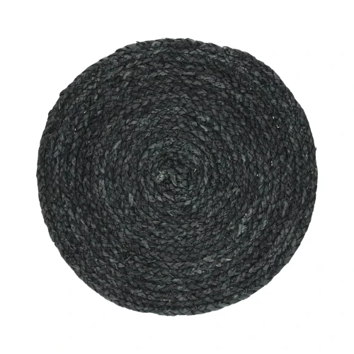Placemats black Tresse, set of 6 - Pomax