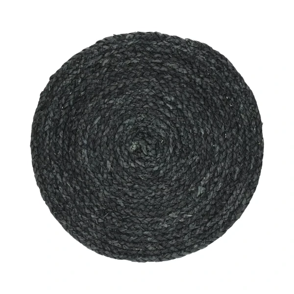 Placemats black Tresse, set of 6 - Pomax