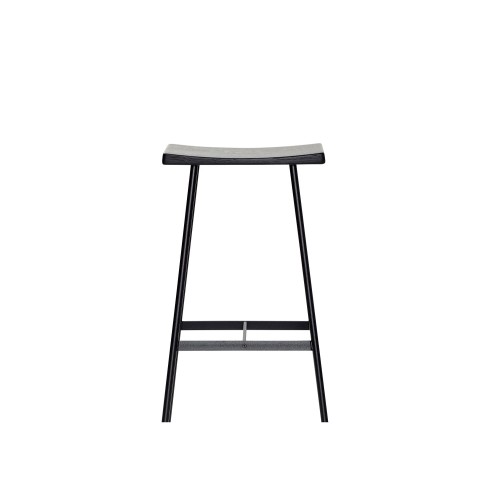 Stołek barowy czarny HC2-65 siedzisko dąb czarny - Andersen Furniture