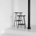 Stołek barowy czarny HC2-65 siedzisko dąb czarny - Andersen Furniture