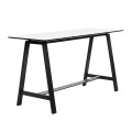 Wysoki stół na kozłach HT1-93 rama czarny dąb, wybór koloru blatu - Andersen Furniture