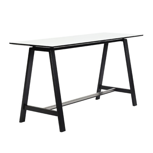 Wysoki stół na kozłach HT1-108 rama czarny dąb, wybór koloru blatu - Andersen Furniture