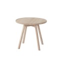 Stolik kawowy okrągły dębowy C2 bielony - Andersen Furniture