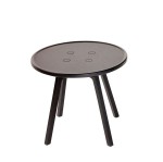 Stolik kawowy okrągły dębowy C2-50 czarny - Andersen Furniture