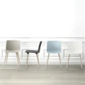 Designerskie krzesło na drewnianych nogach Tac białe bielone - Andersen Furniture