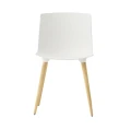Designerskie krzesło na drewnianych nogach Tac białe - Andersen Furniture