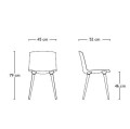 Designerskie krzesło na drewnianych nogach Tac białe - Andersen Furniture