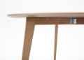 Stół do jadalni asymetryczny T8, kolor blatu do wyboru - Andersen Furniture