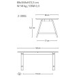 Nowoczesny stół do jadalni rozkładany T1 blat laminat i nogi dębowe bielone - Andersen Furniture