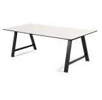 Nowoczesny stół do jadalni rozkładany T1, wybór koloru blatu, nogi dębowe czarne - Andersen Furniture