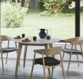 Stół okrągły  Ø120 AD1, z laminowanym blatem i dębowymi nogi - Andersen Furniture