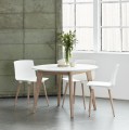 Stół okrągły  Ø120 AD1, z laminowanym blatem i dębowymi nogi - Andersen Furniture