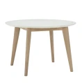 Stół okrągły  Ø120 AD1, z laminowanym blatem i dębowymi nogi - Andersen Furniture