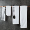 Ręcznik szybkoschnący biały 50x70 bawełna organiczna Maxime White GOTS i OEKO-TEX - Himla