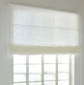 Roleta rzymska lniana biała 150x180 Miramar White - Himla