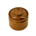 Ceramic jar with lid Mocha Barn - Nicolas Vahe
