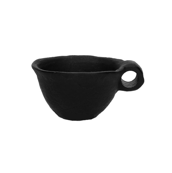 Black aluminum tealight holder Finn - Pomax