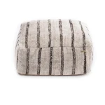 Square pouf Oh My Gee Bohemian White - Bazar Bizar