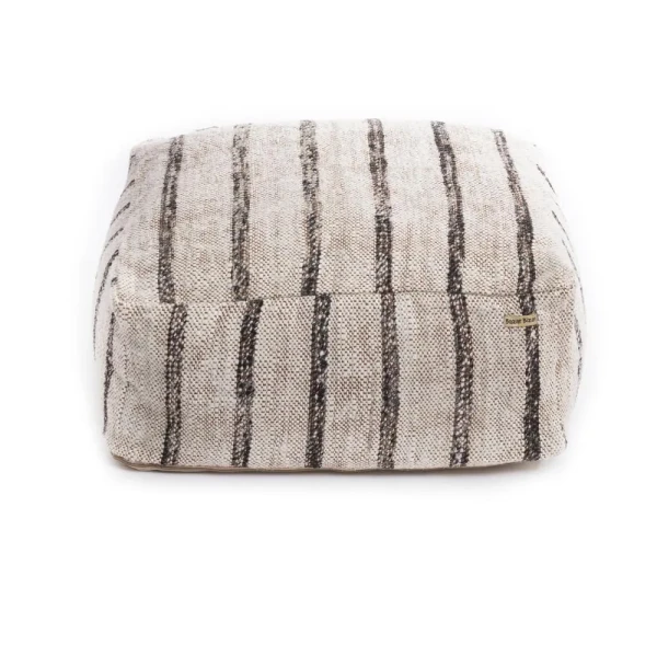 Square pouf Oh My Gee Bohemian White - Bazar Bizar