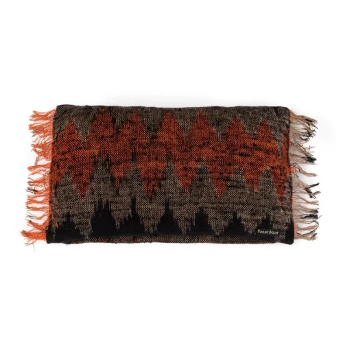 Decorative pillow 30x50 S'il Black Orange cotton - Bazar Bizar