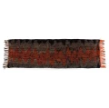 Large decorative pillow S'il Black Orange 35x100 cotton - Bazar Bizar