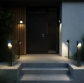 Modern black outdoor wall lamp Pontio 15 Black - Nordlux