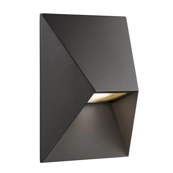 Modern black outdoor wall lamp Pontio 15 Black - Nordlux