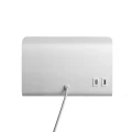 Wall lamp with a shelf with a USB charging port Roomi White white - Nordlux