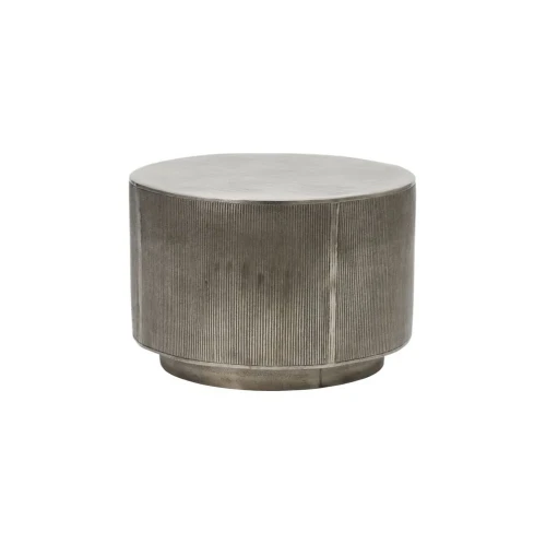 Round coffee table Rota 35 Brushed Silver - House Doctor