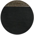 Recycled leather rug Raw 240x180 black - Pomax