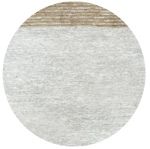 Dywan ze skóry recyklingowanej Raw 240x180 szary jasny - Pomax
