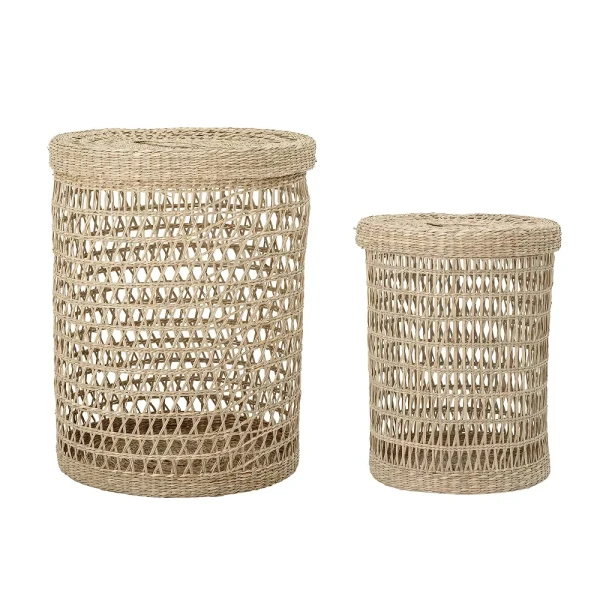 Laundry baskets seagrass Connie set of 2 - Bloomingville