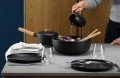Dinner plate Nordic Kitchen 25 cm stoneware black - Eva Solo