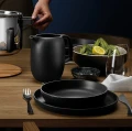 Deep plate Nordic Kitchen 20 cm stoneware black - Eva Solo