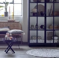 Folding side table Freya black - Bloomingville