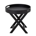 Folding side table Freya black - Bloomingville