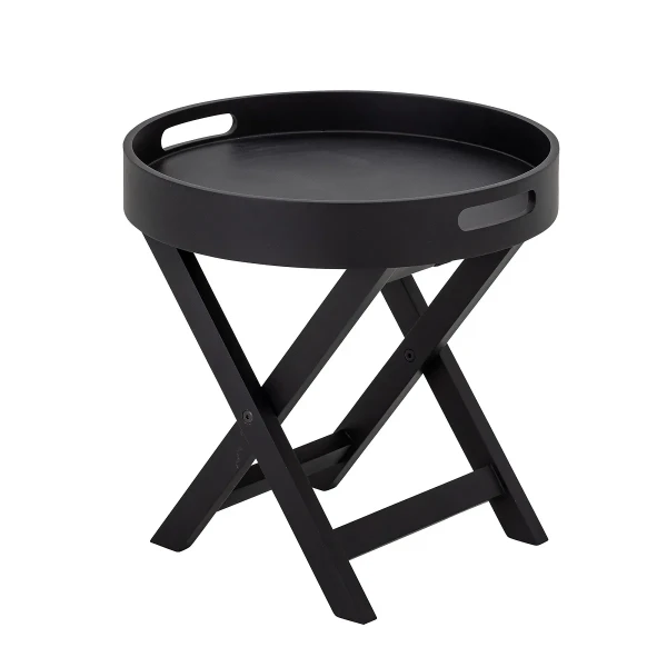 Folding side table Freya black - Bloomingville