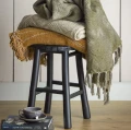 Black bamboo stool Bilbo - Bloomingville