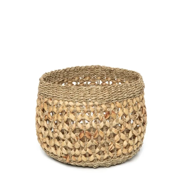 Basket Nha Trang M seagrass and hyacinth - Bazar Bizar