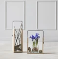 Lampion drewniany szklany Square Lantern Wide - Andersen Furniture