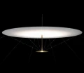 Duża lampa sufitowa wisząca Dot 600 mosiądz Led ze ściemniaczem LUMINA