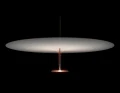 Duża lampa sufitowa wisząca Dot 600 mosiądz Led ze ściemniaczem LUMINA