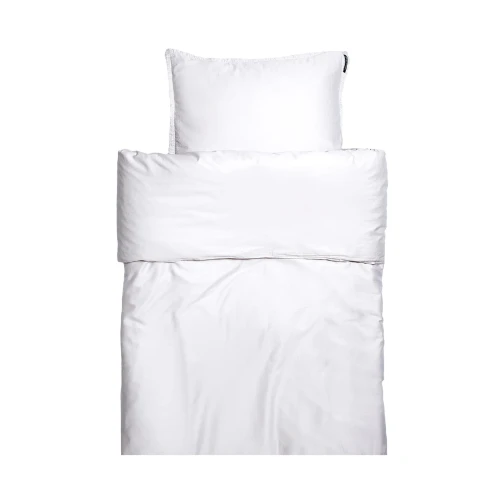 Biała pościel satynowa poszwa na kołdrę 220x220 Soul White Oeko-Tex 300 tc - Himla
