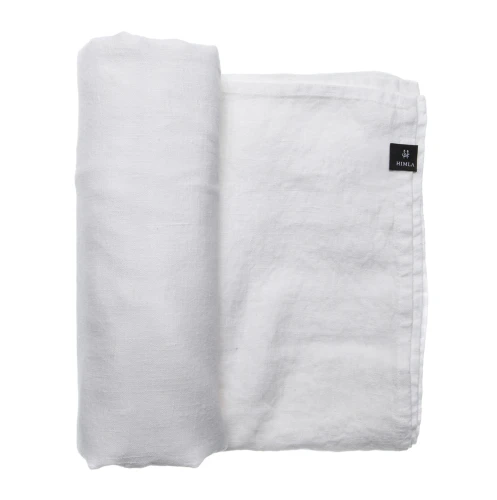 Lniany obrus na stół biały 145x250 Sunshine White - Himla