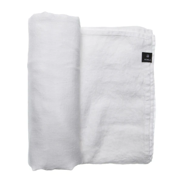 Lniany obrus na stół biały 145x330 Sunshine White - Himla