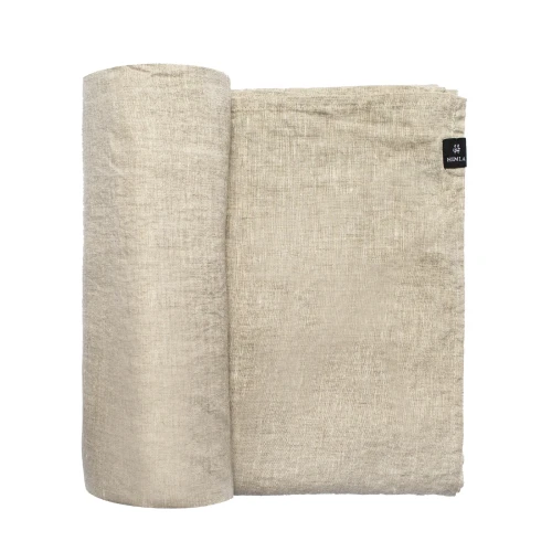 Lniany obrus na stół owsiankowy 145x250 Sunshine Oatmeal - Himla