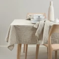 Lniany obrus na stół owsiankowy 145x250 Sunshine Oatmeal - Himla