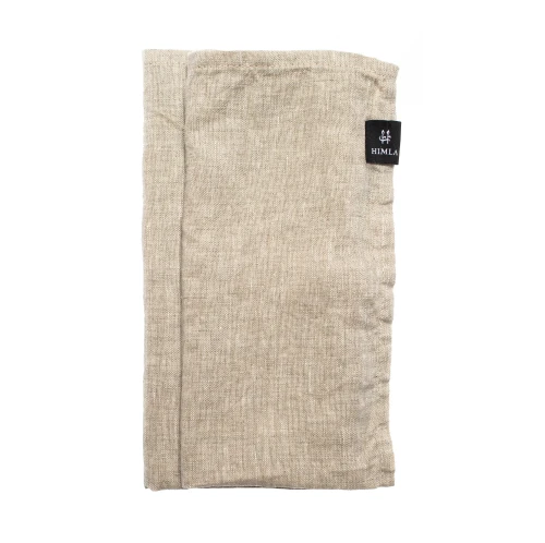 Lniane serwetki materiałowe na stół owsiankowy 45x45 Sunshine Oatmeal, 4-pak - Himla