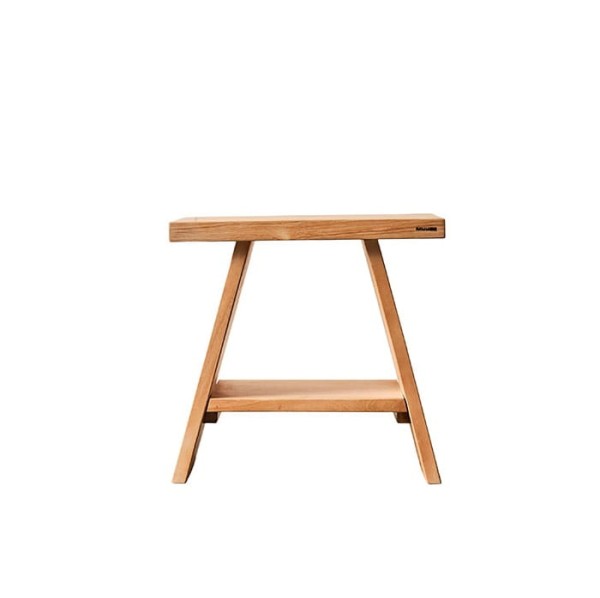 Wooden stool Tera teak - Muubs
