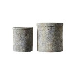 Doniczki cylindryczne z terakoty Treasure, zestaw 2 szt - Muubs